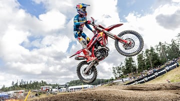 Jorge Prado, con la GasGas en el MXGP de Suecia.