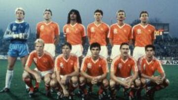 La formación de Holanda en la Eurocopa de 1988