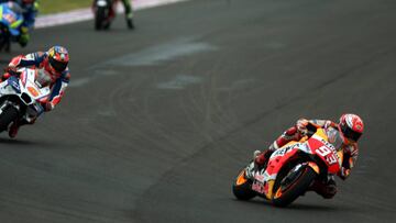 Marc M&aacute;rquez liderando en Argentina. 