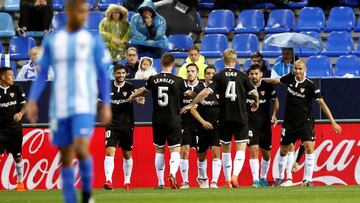 Sevilla derrotó al Málaga que suma 12 partidos sin ganar