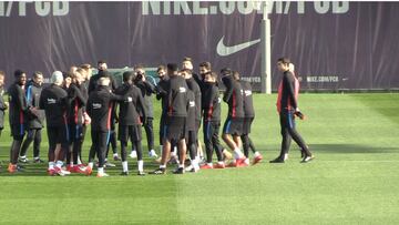 La grandeza de Iniesta: se nota el trato especial para Dembèlè