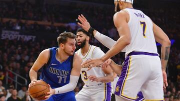 LeBron James reina y los Lakers desconectan a Luka Doncic
