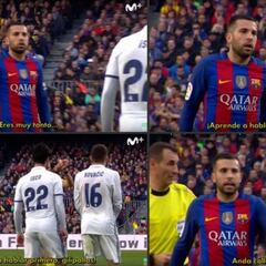 Jordi Alba a Kovacic: "Aprende a hablar español, tonto"