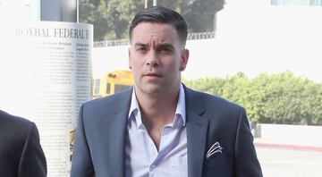 Mark Salling, a su llegada al juicio