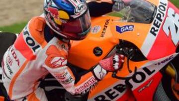 Dani Pedrosa no quiere entrar en pol&eacute;micas y se dedica a lo que mejor sabe hacer: pilotar su Honda en MotoGP.