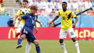 Jefferson Lerma fue titular en la derrota de Colombia ante Japón 1-2.