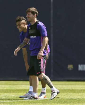 Messi y Neymar.