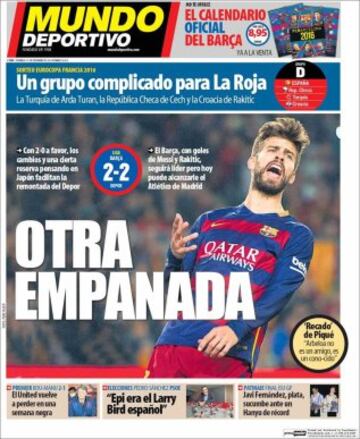 Portadas de la prensa mundial