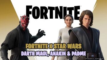 Fortnite x Star Wars: Anakin Skywalker, Padmé Amidala, and Darth Maul arrive as new outfits