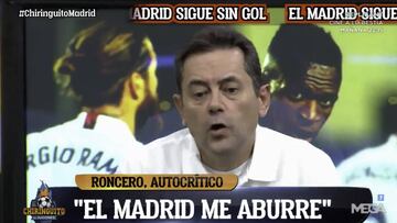 Roncero explota contra el unocerismo del Madrid: "A Zidane hay que ponerle el 2-8"