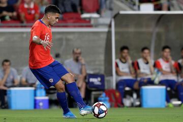 El jugador de la selección chilena Sebastián Vegas.