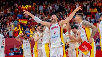 Rduy Fernández, alero de la Selección, celebra la clasificación para los Juegos.