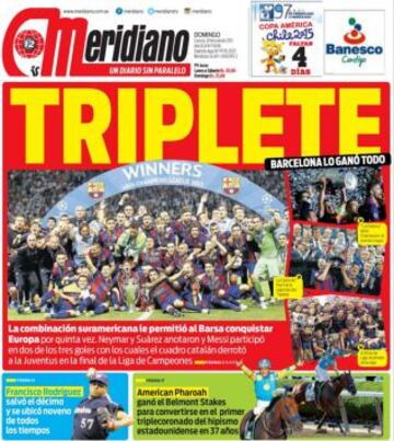 Portadas de la prensa deportiva