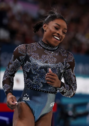 A la gimnasta estadounidense se le ha visto visiblemente feliz a medida que iba transcurriendo la clasificación. 