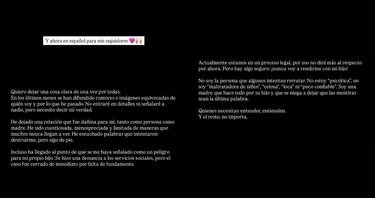 “No soy maltratadora de niños, celosa o loca... Soy una madre que hace todo por su hijo”