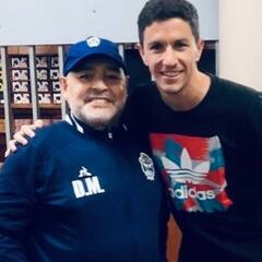 Cumplió uno de sus "mayores sueños": Nacho Fernández conoció a Diego Maradona