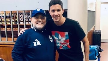 Cumplió uno de sus "mayores sueños": Nacho Fernández conoció a Diego Maradona