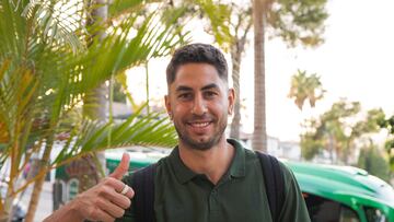 Ayoze, al llegar a Marbella.