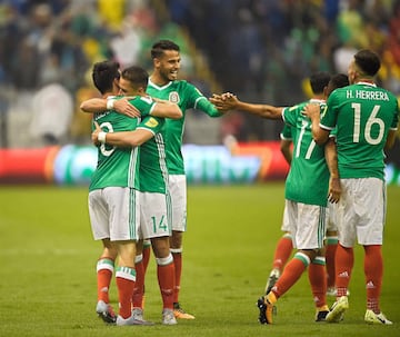 El festejo de México tras conseguir el pase al Mundial