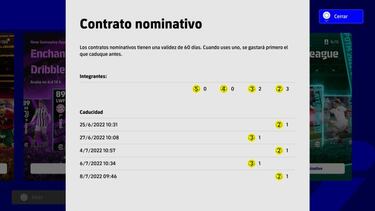 eFootball 2022: todo lo que debes saber sobre los contratos nominativos