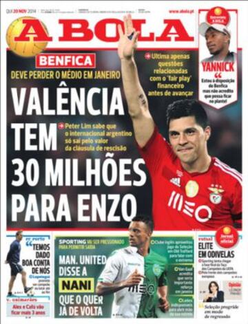 Portadas de la prensa deportiva