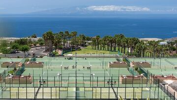 Imagen de las instalaciones de la Abama Tennis Academy de Guía del Isora, en Tenerife.