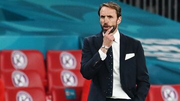 Southgate durante un partido de la Eurocopa