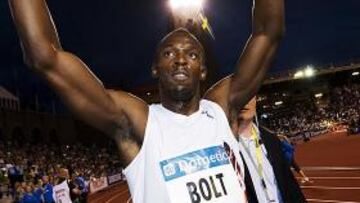 Bolt, ayer en Estocolmo.