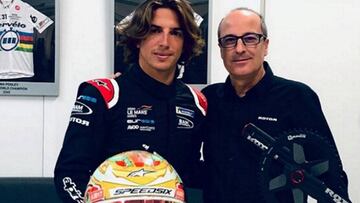 Merhi durante la visita a ROTOR Bike.