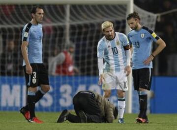 Messi asumió con tranquilidad la actitud del hincha.