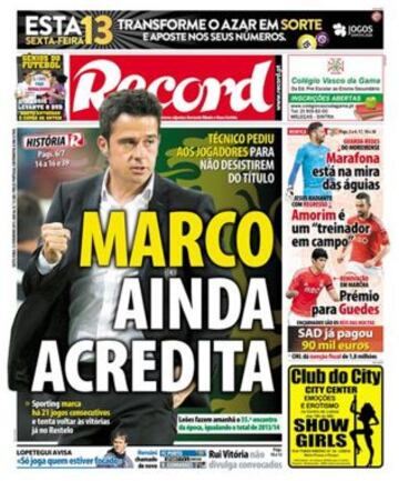 Portadas de la prensa deportiva