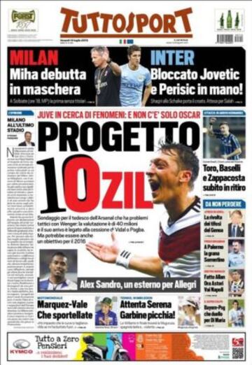 Portadas de la prensa deportiva