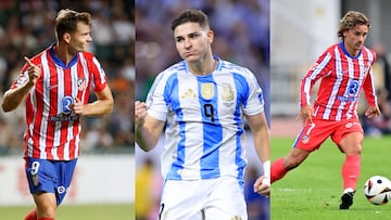 Julián Álvarez, Griezmann y Sorloth, el tridente que amenaza a Mbappé, Bellingham y Vinicius