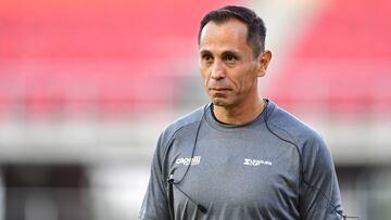 Referee Luis Enrique Santander during the match between Cruz Azul and Mazatlan FC as part of Round of 16 of the 2024 Leagues Cup at Audi Field Stadium on August 13, 2024 in Washington, United States.