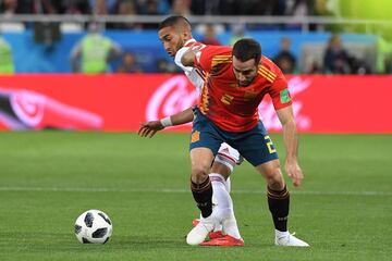 Carvajal con Hakim Ziyech.