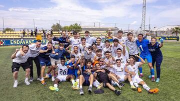 Jugadores del Juvenil A del Valencia.