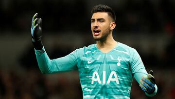 Soccer Football - Premier League - Tottenham Hotspur v Chelsea - Tottenham Hotspur Stadium, London, Britain - December 22, 2019  Tottenham Hotspur&#039;s Paulo Gazzaniga reacts   Action Images via Reuters/John Sibley  EDITORIAL USE ONLY. No use with unaut