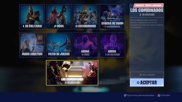 Fortnite - Notas del parche 10.40: Combinados, Zone Wars y Extrarradio Estrellado
