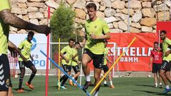 Manu Barreiro durante una sesi&oacute;n de entrenamiento.