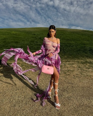 Sara Fructuoso durante el Festival de Música y Artes del Valle de Coachella 2025 en el Empire Polo Club el 11 de abril de 2025 en Indio, California.