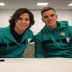 Diego Lainez recibe su primera titularidad con el Betis