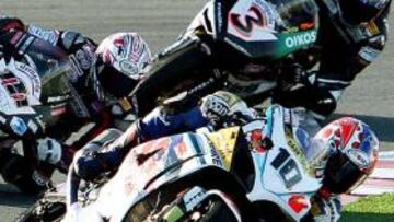 <b>TRÍO LETAL. </b>Fonsi Nieto (10), Rubén Xaus (111) y Max Biaggi (3) lucharán por las victorias y tomar el relevo de Toseland al final del Mundial.