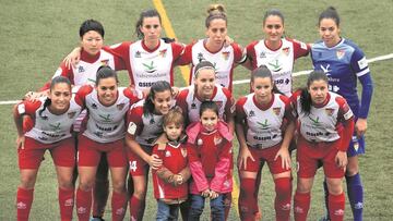 Las jugadores del Santa Teresa el pasado domingo.