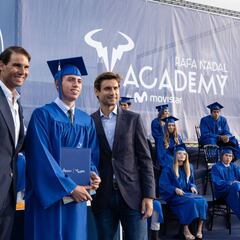 Nadal y Ferrer, en la graduación de Rafa Nadal Academy
