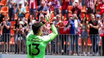 Alejandro Iturbe, con el Atlético B.