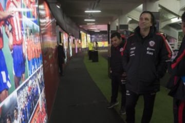 Los cracks disfrutaron en el Museo de la Roja