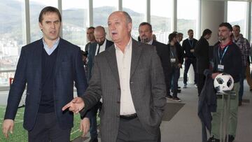 Lopetegui, con Scolari hoy en Bilbao