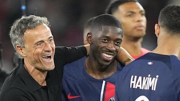 París celebra el ‘calentón’ de Luis Enrique con Dembélé