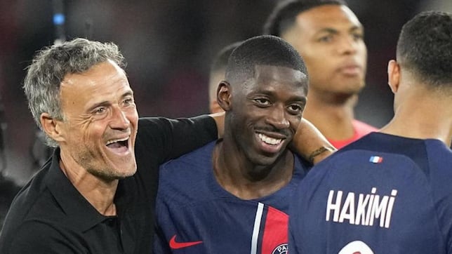 París celebra el ‘calentón’ de Luis Enrique con Dembélé