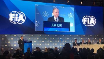 Jean Todt en el discurso de su tercera embestidura como presidente de la FIA.